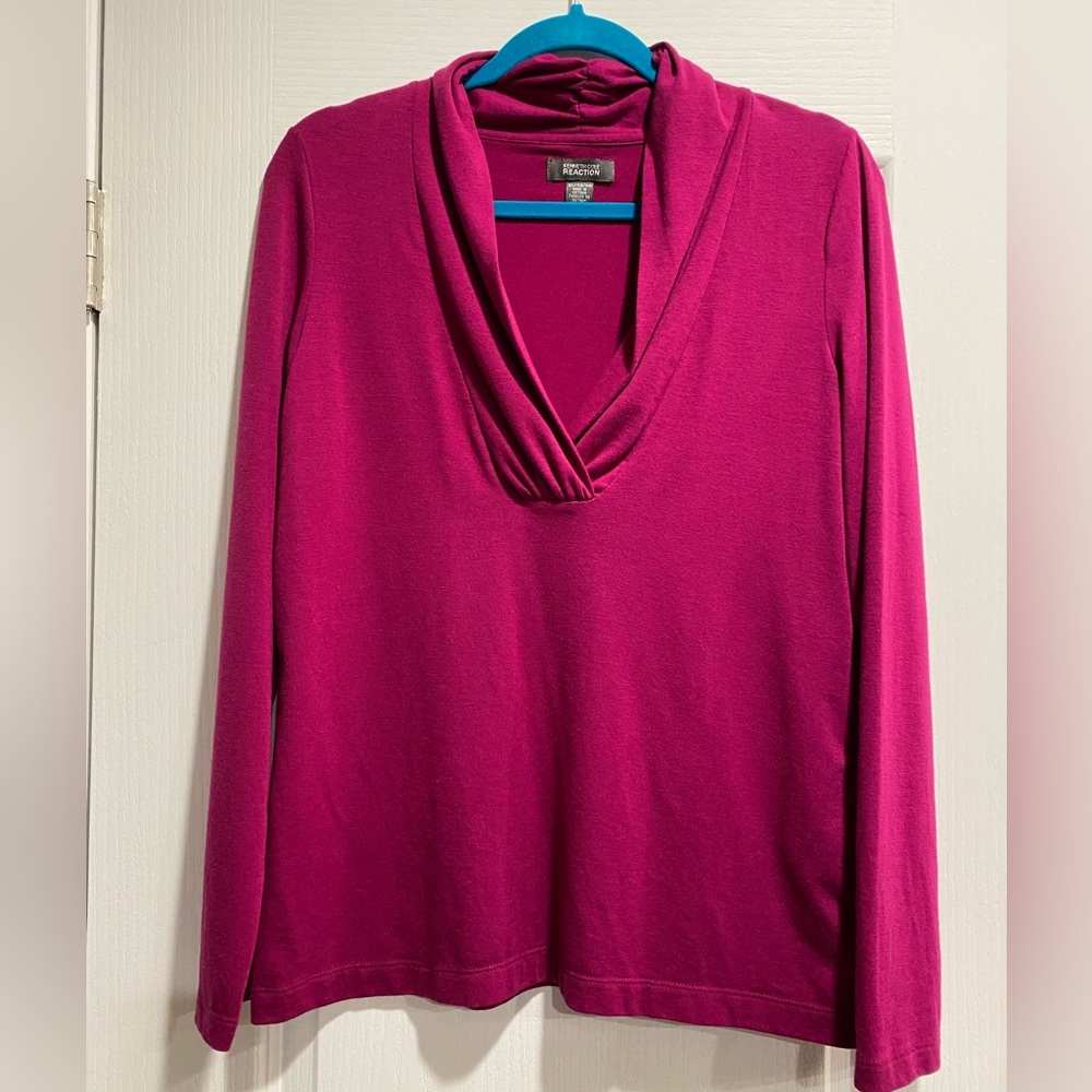 KENNETH COLE XL MAGENTA SWEATER (D)